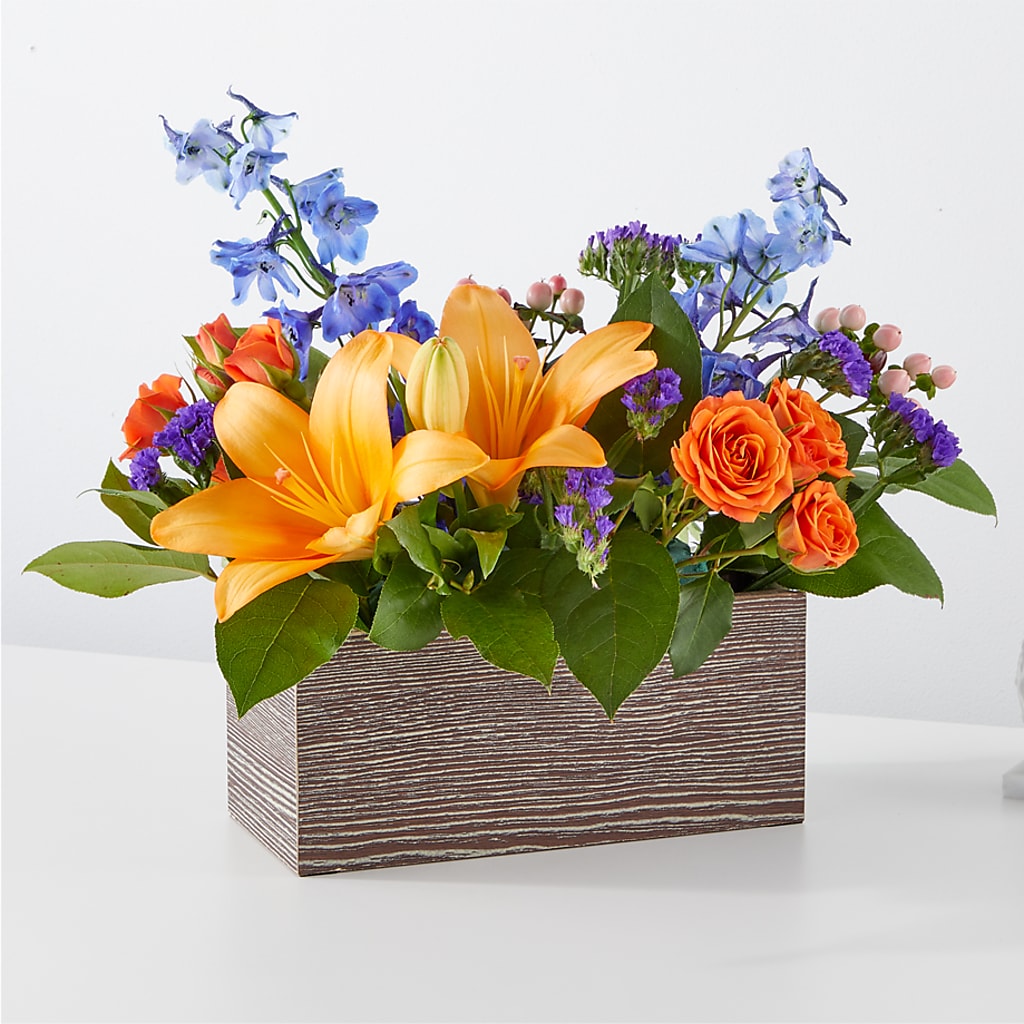 Radiant Citrus Box Bouquet – Flowers The Bouquet Of Roses, Tampa FL