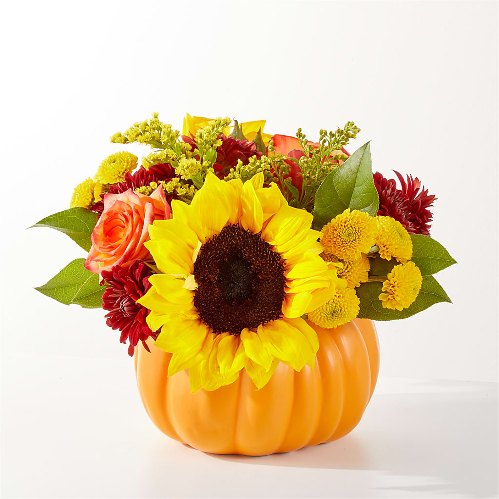 Golden Gourd Pumpkin Bouquet – Flowers The Bouquet Of Roses, Tampa FL