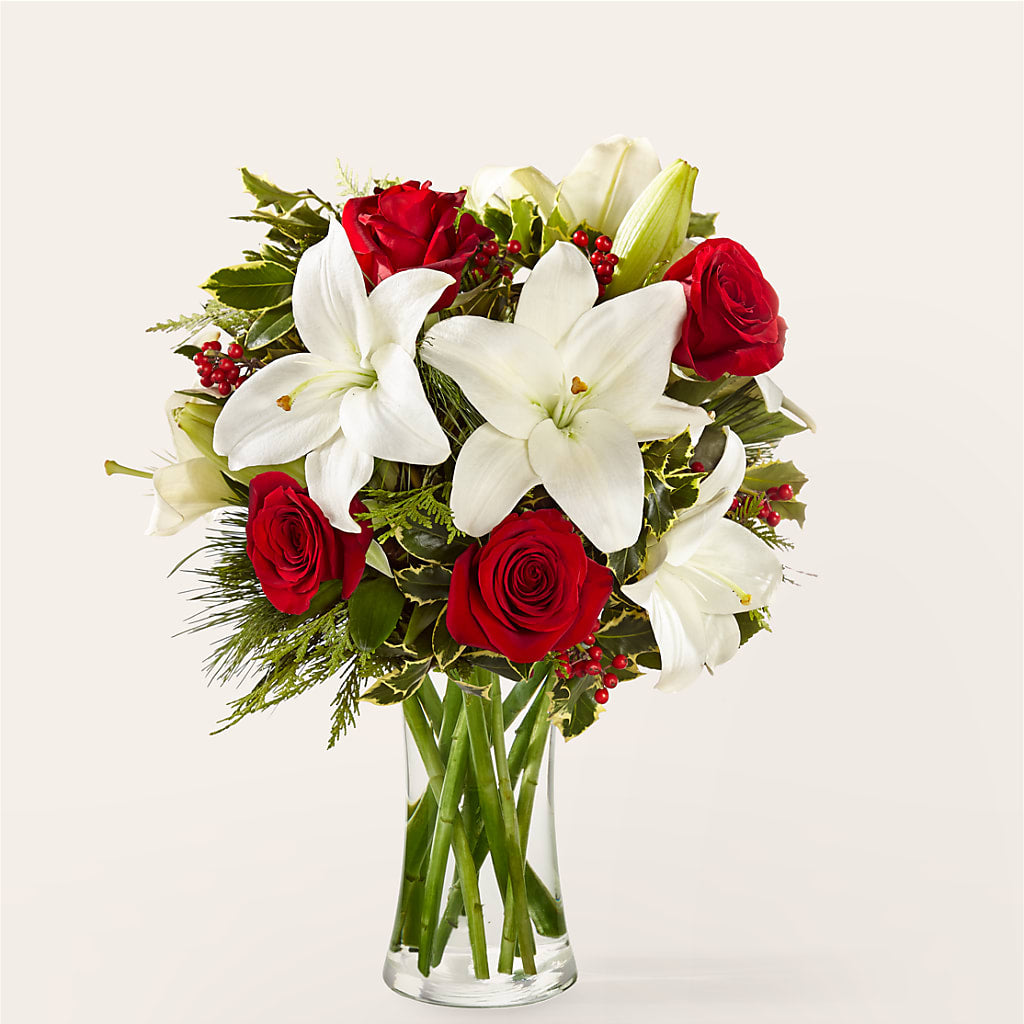 Sparkling Snowflakes Bouquet – Flowers The Bouquet Of Roses, Tampa FL