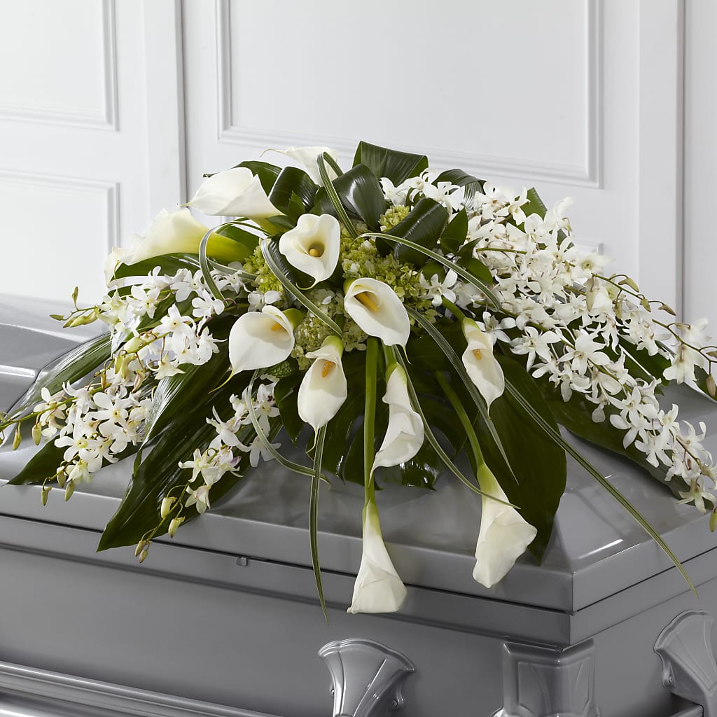 Angel Wings Casket Spray – Flowers The Bouquet Of Roses, Tampa FL