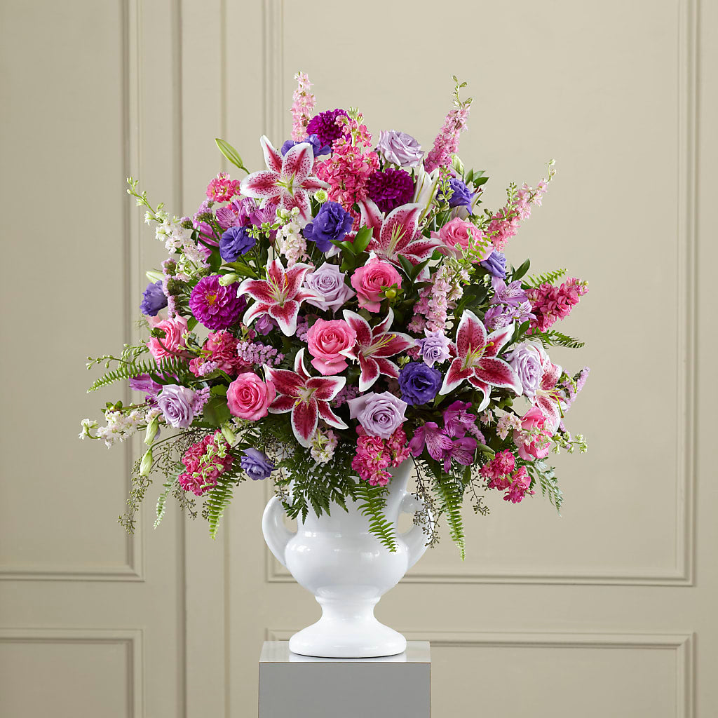 Peaceful Tribute Arrangement – Flowers The Bouquet Of Roses, Tampa FL