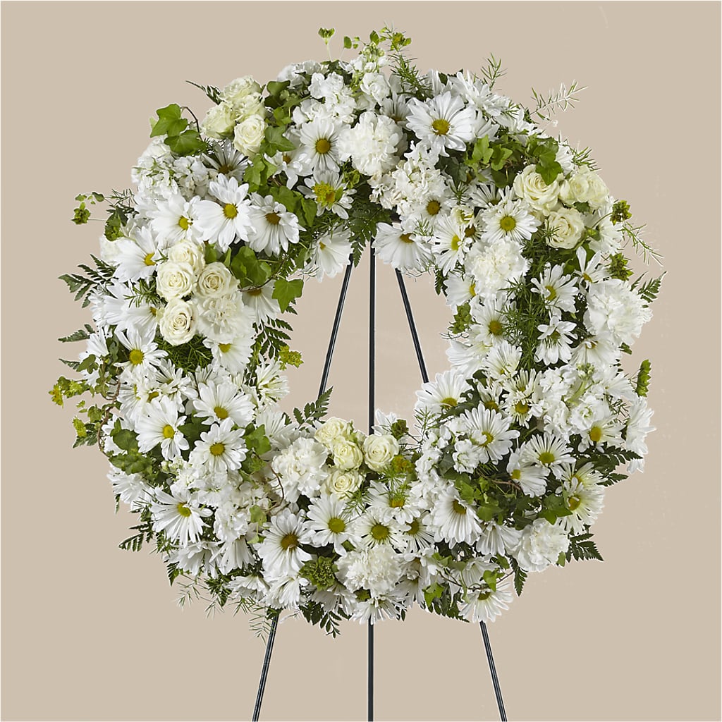 Faithful Wishes Wreath – Flowers The Bouquet Of Roses, Tampa FL