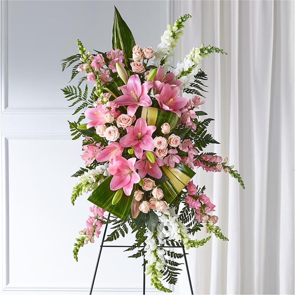 Elegant Embrace Standing Spray – Flowers The Bouquet Of Roses, Tampa FL