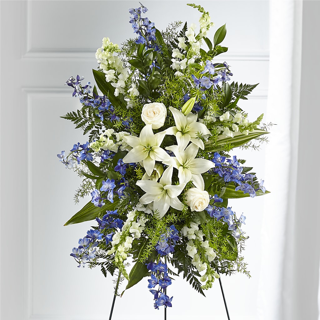 Faithful Friend Standing Spray – Flowers The Bouquet Of Roses, Tampa FL
