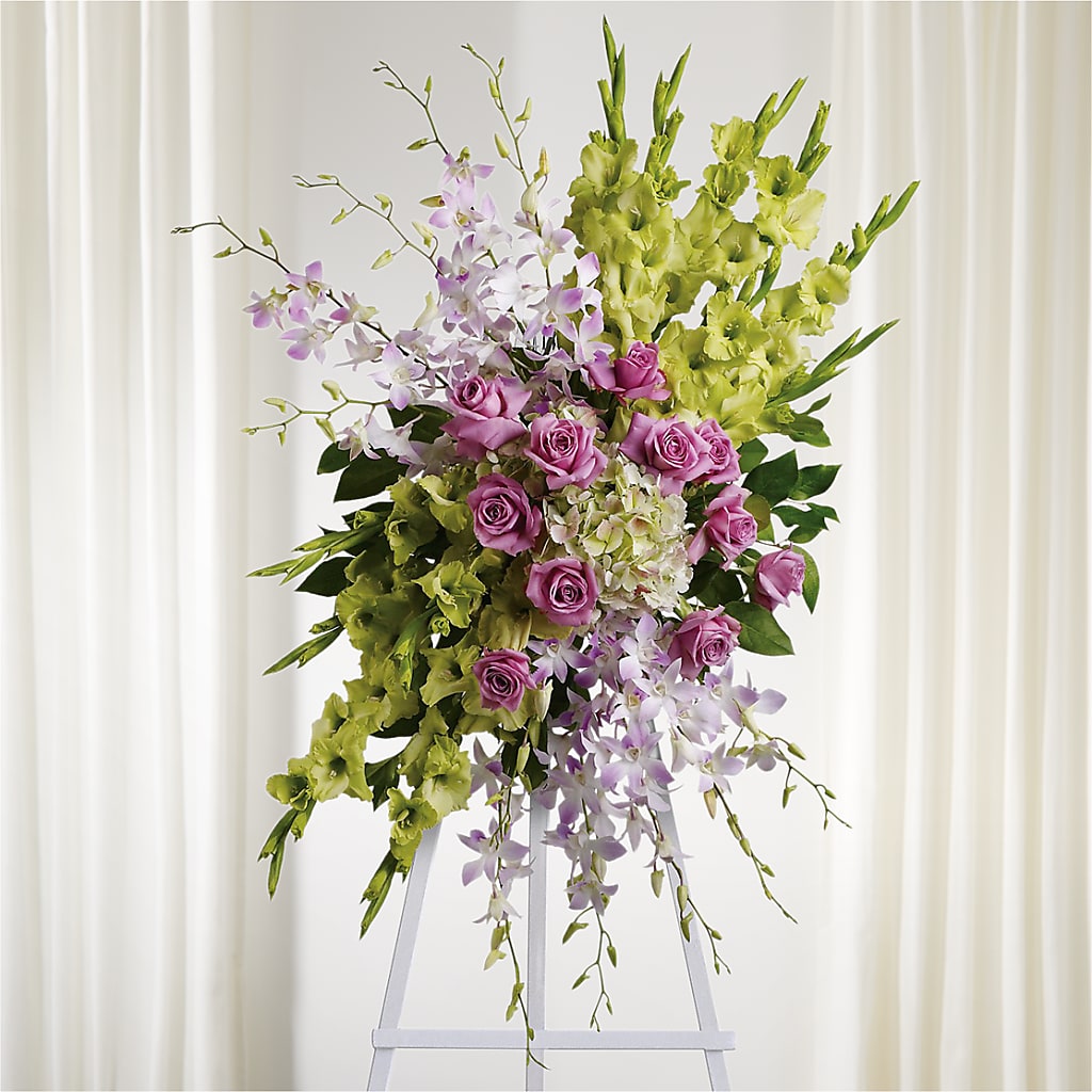 Lasting Legacy Standing Spray – Flowers The Bouquet Of Roses, Tampa FL