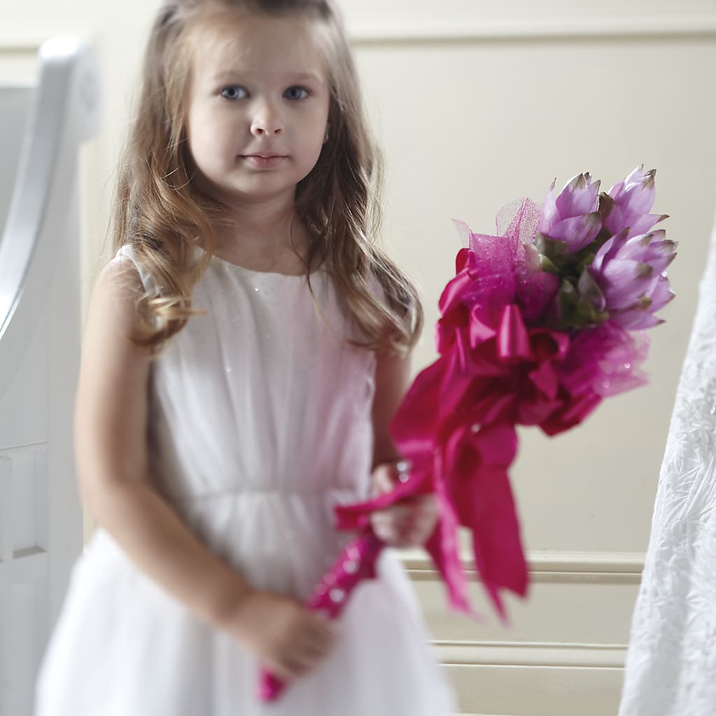 Sparkle Pink Flower Girl Bouquet – Flowers The Bouquet Of Roses, Tampa FL