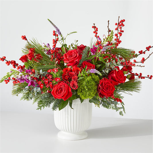 Big Red Bow Bouquet –  Flowers The Bouquet Of Roses, Tampa FL
