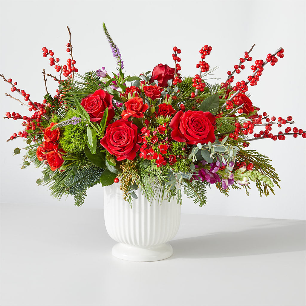 Big Red Bow Bouquet –  Flowers The Bouquet Of Roses, Tampa FL