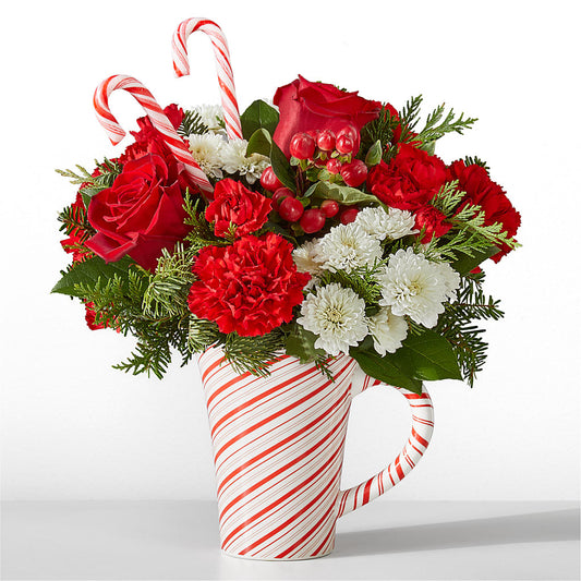 Peppermint Swirl Mug –  Flowers The Bouquet Of Roses, Tampa FL