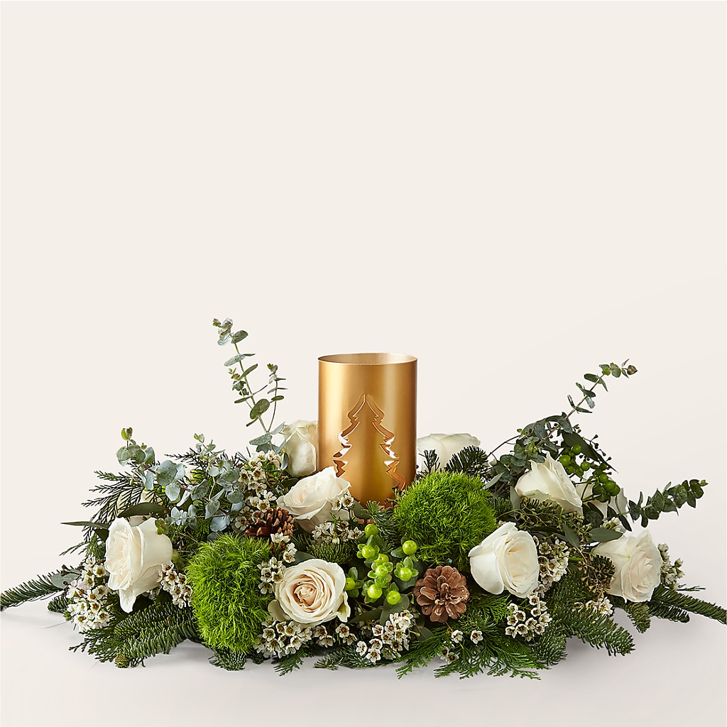 Chestnuts Roasting Centerpiece –  Flowers The Bouquet Of Roses, Tampa FL