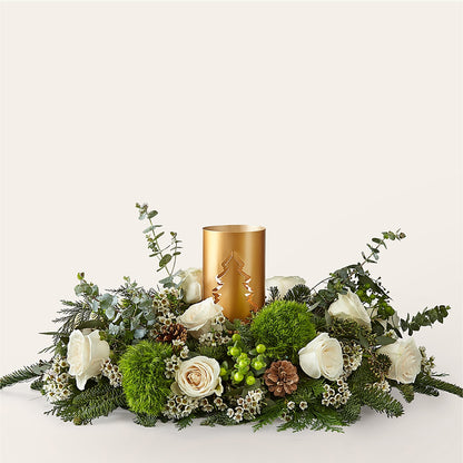 Chestnuts Roasting Centerpiece –  Flowers The Bouquet Of Roses, Tampa FL