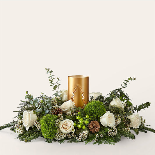 Chestnuts Roasting Centerpiece –  Flowers The Bouquet Of Roses, Tampa FL