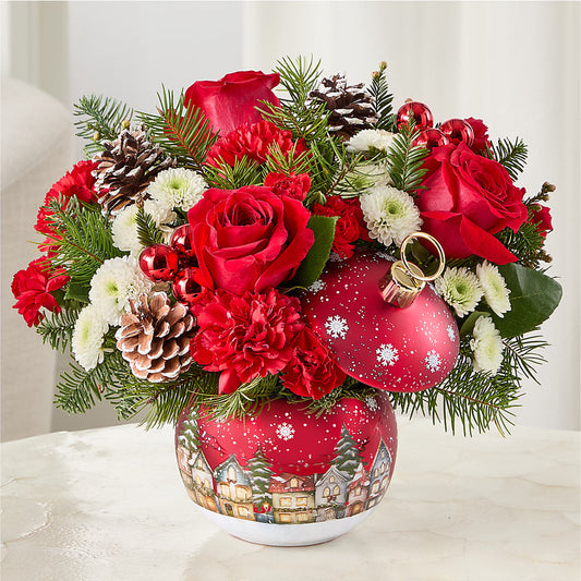 Christmas Carols Ornament –  Flowers The Bouquet Of Roses, Tampa FL