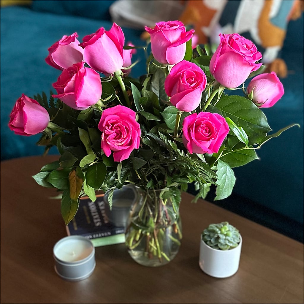 Long Stem Pink Rose Bouquet –  Flowers The Bouquet Of Roses, Tampa FL