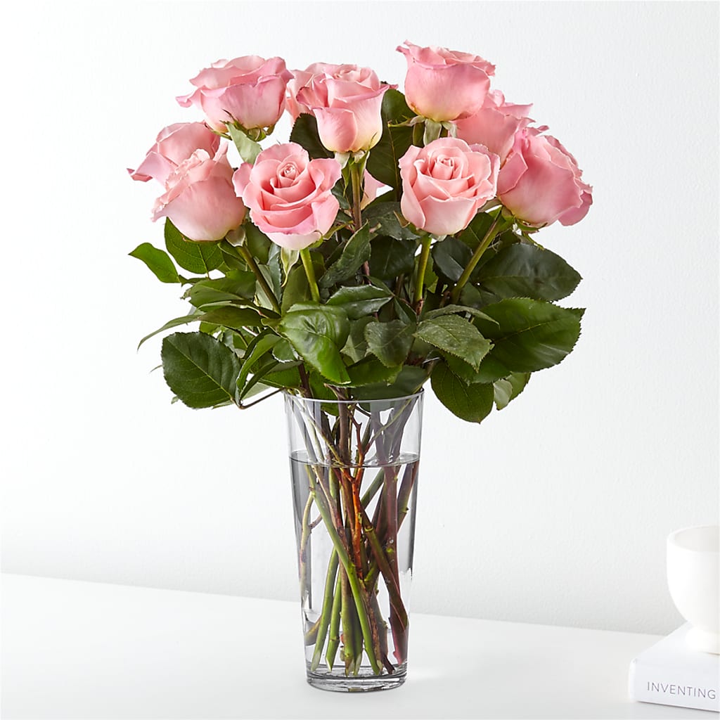 Long Stem Pink Rose Bouquet –  Flowers The Bouquet Of Roses, Tampa FL