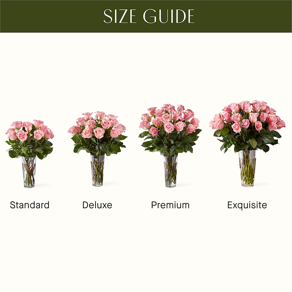 Long Stem Pink Rose Bouquet –  Flowers The Bouquet Of Roses, Tampa FL