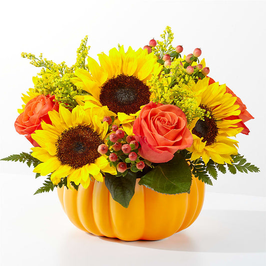 Pick of the Patch Pumpkin Bouquet –  Flowers The Bouquet Of Roses, Tampa FL