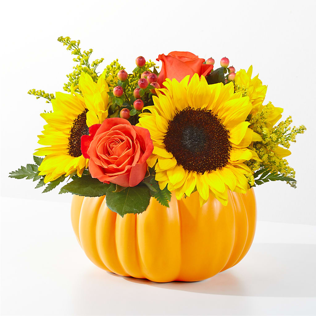 Pick of the Patch Pumpkin Bouquet –  Flowers The Bouquet Of Roses, Tampa FL