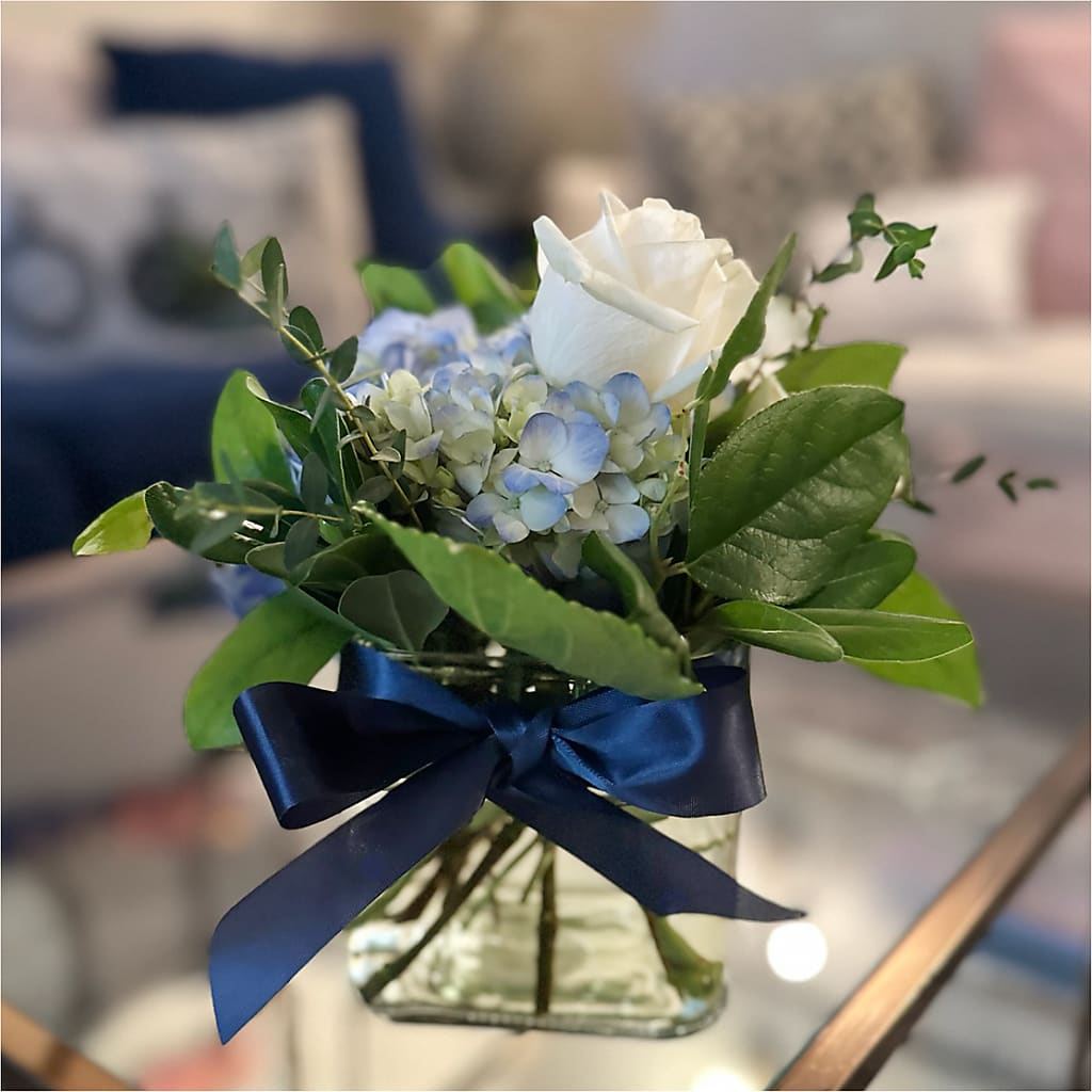 Sky Blue Delight Bouquet –  Flowers The Bouquet Of Roses, Tampa FL