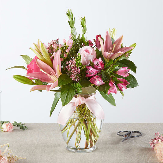 Pink Ribbon - A Florist Original –  Flowers The Bouquet Of Roses, Tampa FL