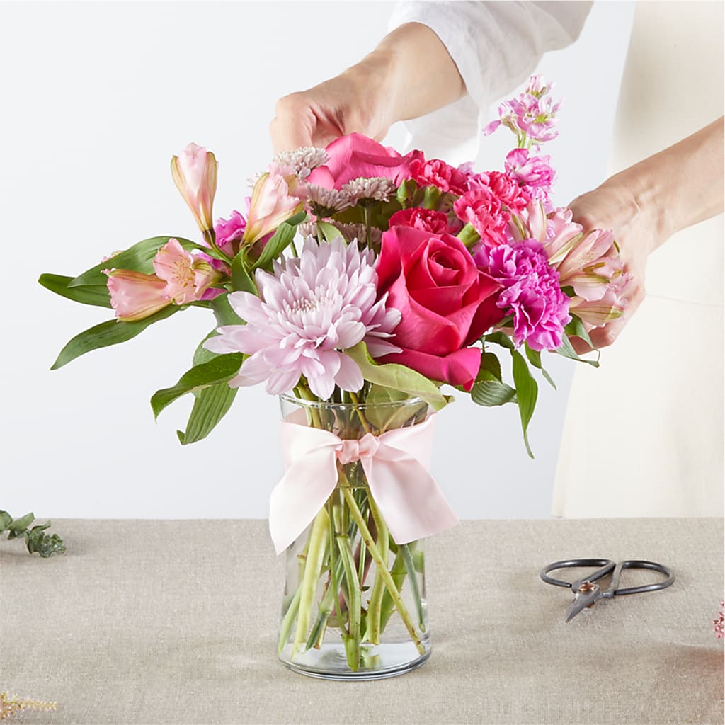 Pink Ribbon - A Florist Original –  Flowers The Bouquet Of Roses, Tampa FL