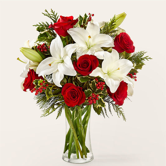 Sparkling Snowflakes Bouquet –  Flowers The Bouquet Of Roses, Tampa FL