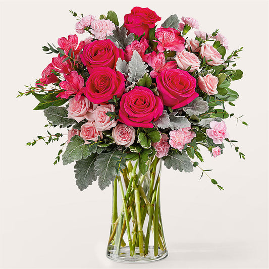Tickled Pink Bouquet –  Flowers The Bouquet Of Roses, Tampa FL