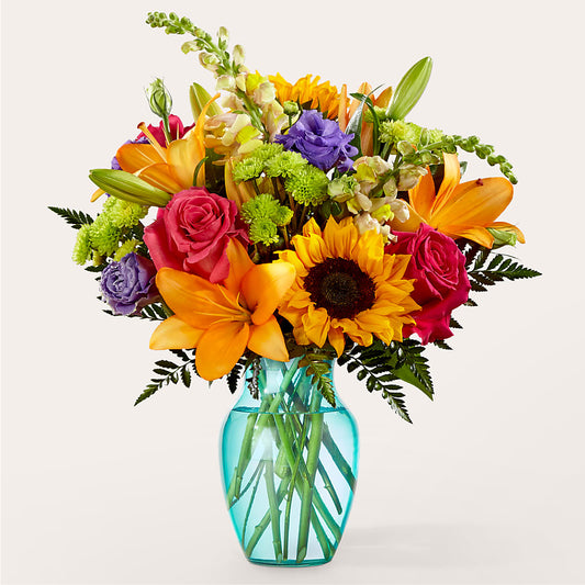 Double Rainbow Bouquet –  Flowers The Bouquet Of Roses, Tampa FL