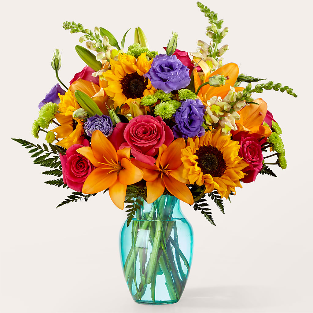 Double Rainbow Bouquet –  Flowers The Bouquet Of Roses, Tampa FL