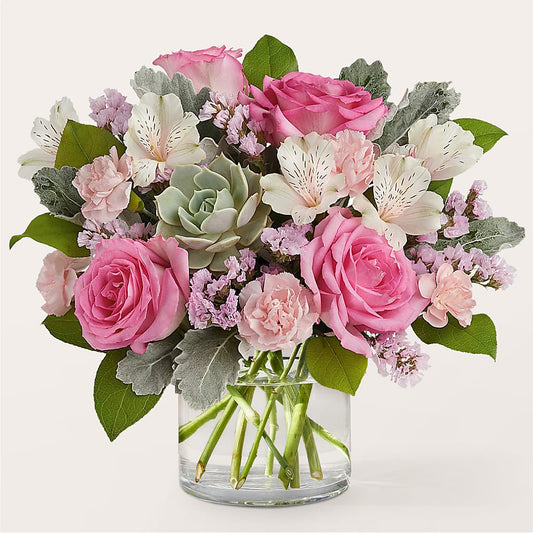 Dusty Rose Bouquet –  Flowers The Bouquet Of Roses, Tampa FL
