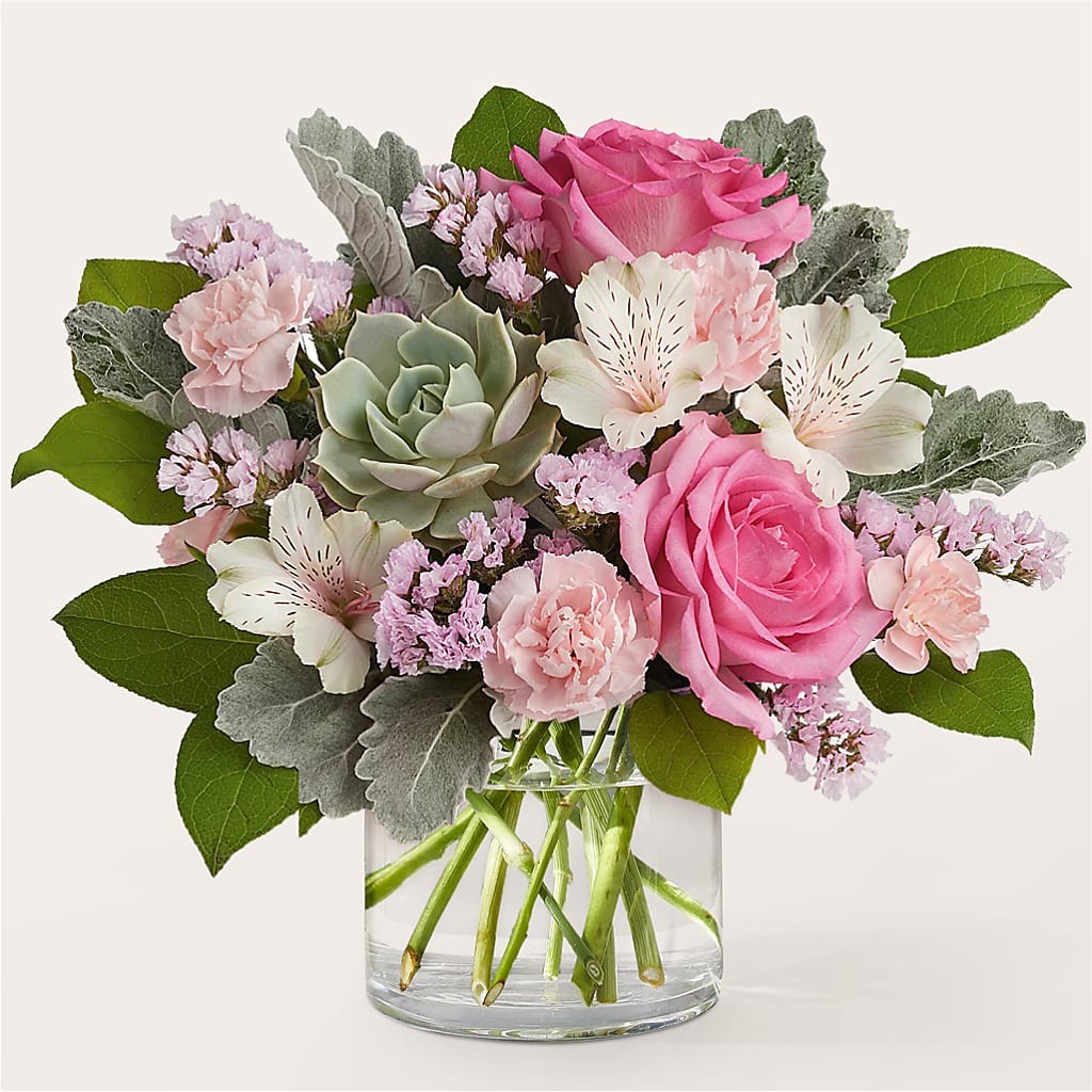 Dusty Rose Bouquet –  Flowers The Bouquet Of Roses, Tampa FL