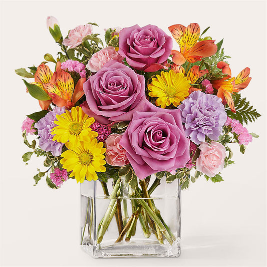 Shades of Happiness Bouquet –  Flowers The Bouquet Of Roses, Tampa FL