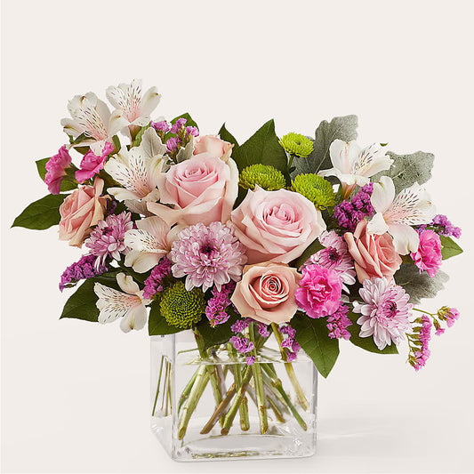 Pink Suede Bouquet –  Flowers The Bouquet Of Roses, Tampa FL