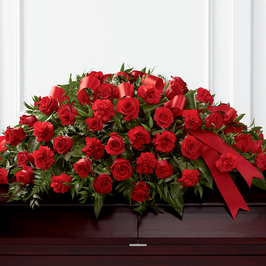 Tribute of Life Casket Spray –  Flowers The Bouquet Of Roses, Tampa FL