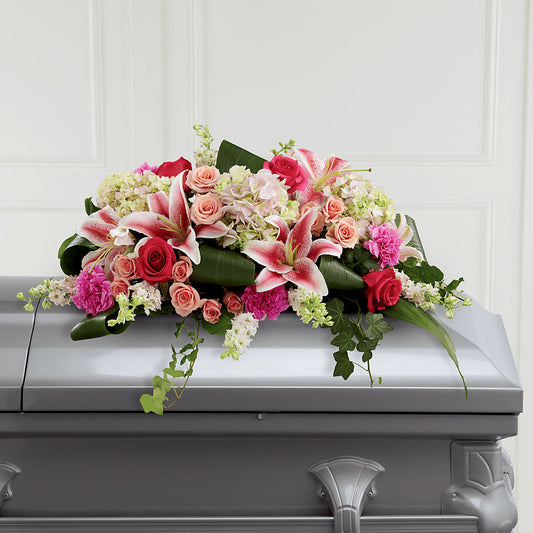 Splendid Grace Casket Spray –  Flowers The Bouquet Of Roses, Tampa FL