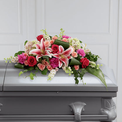 Splendid Grace Casket Spray –  Flowers The Bouquet Of Roses, Tampa FL