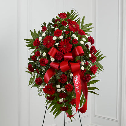Treasured Memories Standing Spray –  Flowers The Bouquet Of Roses, Tampa FL