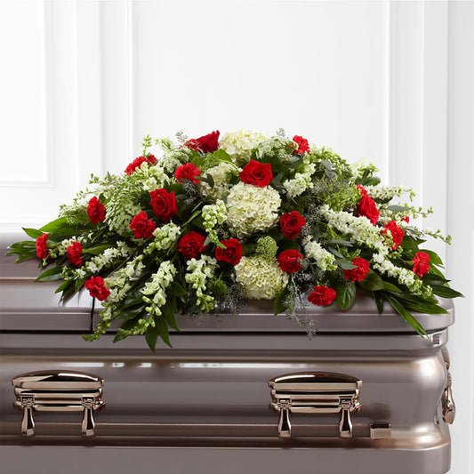 Sincerity Casket Spray –  Flowers The Bouquet Of Roses, Tampa FL