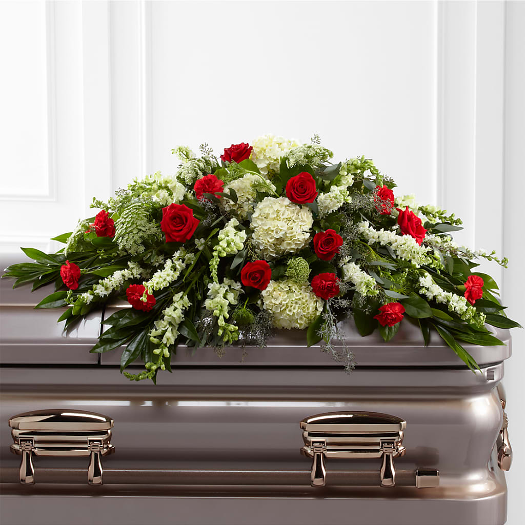 Sincerity Casket Spray –  Flowers The Bouquet Of Roses, Tampa FL