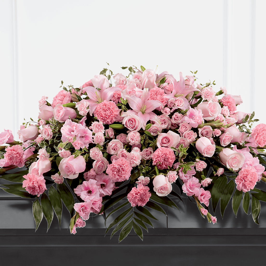 Garden of Comfort Casket Spray (Standard) –  Flowers The Bouquet Of Roses, Tampa FL