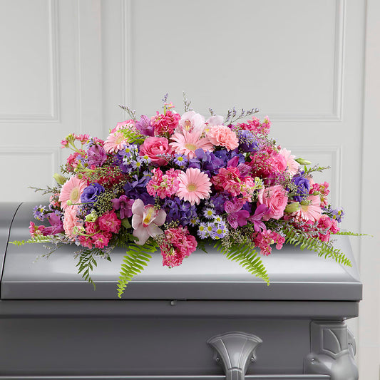 Glorious Garden Casket Spray –  Flowers The Bouquet Of Roses, Tampa FL