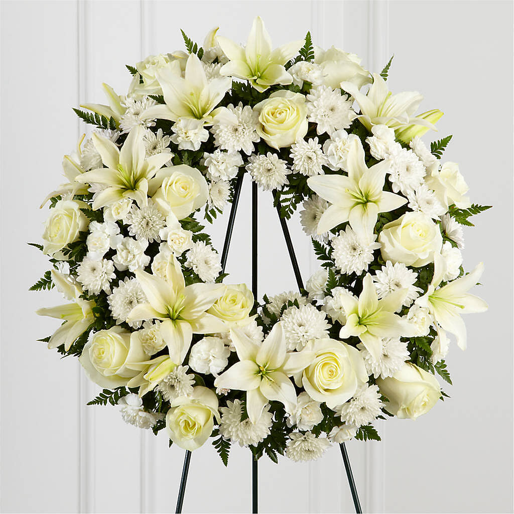 Treasured Tribute Wreath –  Flowers The Bouquet Of Roses, Tampa FL