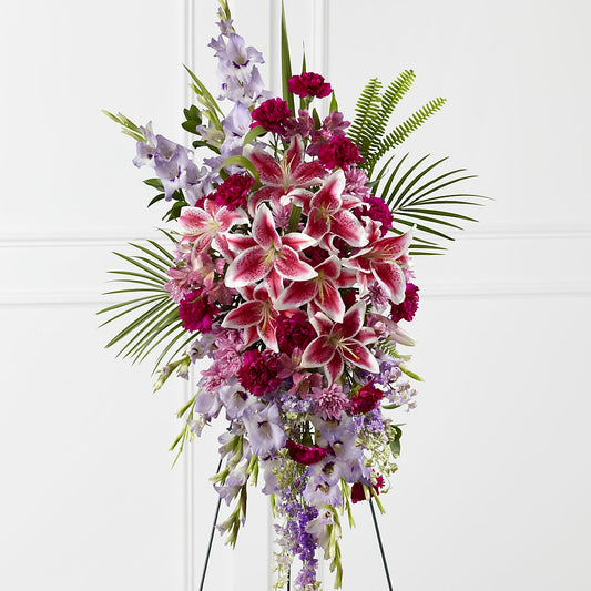 Tender Touch Standing Spray –  Flowers The Bouquet Of Roses, Tampa FL