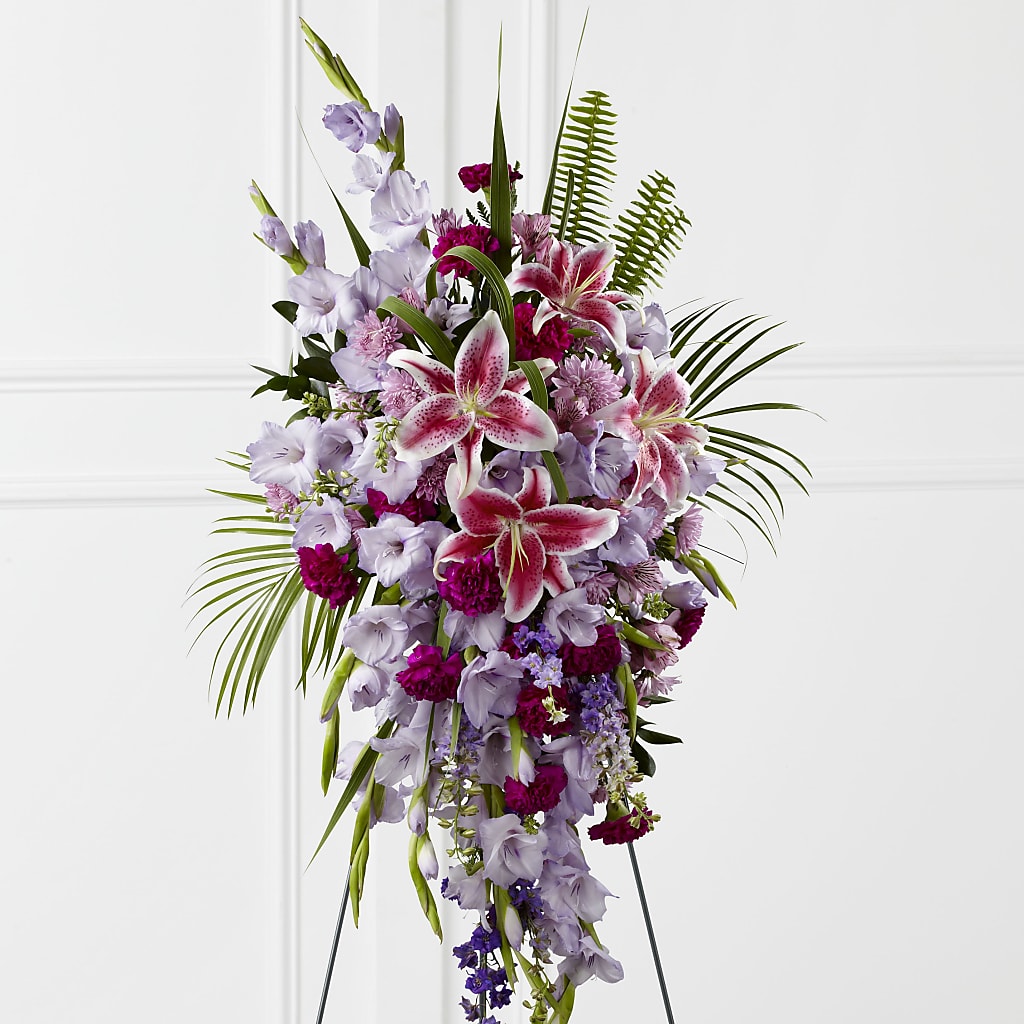 Tender Touch Standing Spray –  Flowers The Bouquet Of Roses, Tampa FL