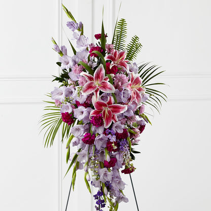 Tender Touch Standing Spray –  Flowers The Bouquet Of Roses, Tampa FL