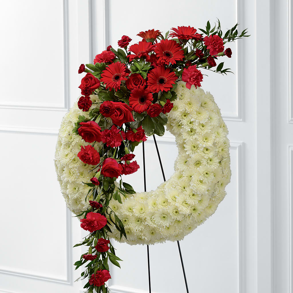 Graceful Tribute Wreath –  Flowers The Bouquet Of Roses, Tampa FL