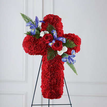 Faithful Hero Floral Cross –  Flowers The Bouquet Of Roses, Tampa FL
