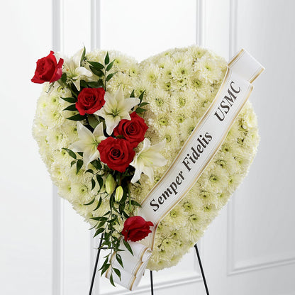 Heartfelt Hero Standing Heart –  Flowers The Bouquet Of Roses, Tampa FL