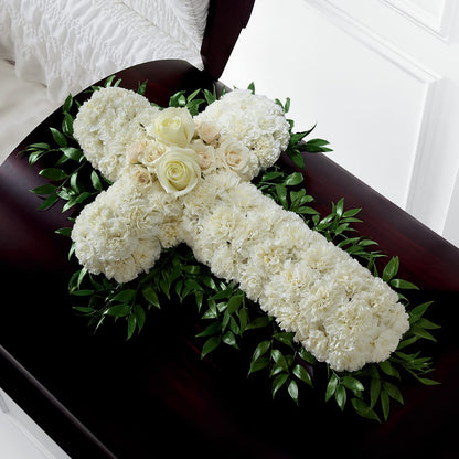 Peaceful Memories Casket Spray (Standard) –  Flowers The Bouquet Of Roses, Tampa FL