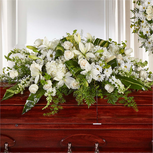 Abundance Casket Spray –  Flowers The Bouquet Of Roses, Tampa FL